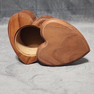 Heart Box with Hidden Hinge Lid-Ring Holder, Valentine's Gift, Jewlery Box